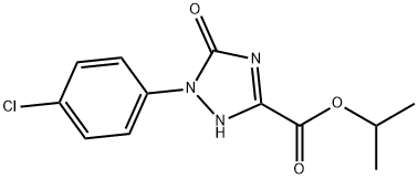 ISOPROPYL 1-(4-CHLOROPHENYL)-5-OXO-2,5-DIHYDRO-1H-1,2,4-TRIAZOLE-3-CARBOXYLATE Struktur