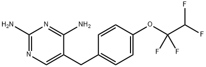 5-(4-(1,1,2,2-TETRAFLUOROETHOXY)BENZYL)PYRIMIDINE-2,4-DIAMINE Struktur