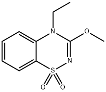 4-ETHYL-3-METHOXY-4H-BENZO[E][1,2,4]THIADIAZINE 1,1-DIOXIDE Struktur