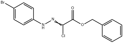 (Z)-BENZYL 2-(2-(4-BROMOPHENYL)HYDRAZONO)-2-CHLOROACETATE Struktur