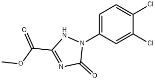 METHYL 1-(3,4-DICHLOROPHENYL)-5-OXO-2,5-DIHYDRO-1H-1,2,4-TRIAZOLE-3-CARBOXYLATE Struktur