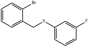 (2-BROMOBENZYL)(3-FLUOROPHENYL)SULFANE Struktur