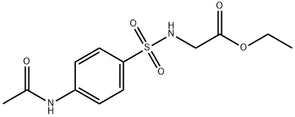 ethyl N-{[4-(acetylamino)phenyl]sulfonyl}glycinate Struktur