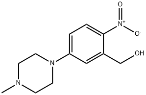 [5-(4-Methyl-piperazin-1-yl)-2-nitro-phenyl]-methanol Struktur