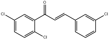 (2E)-3-(3-chlorophenyl)-1-(2,5-dichlorophenyl)prop-2-en-1-one Struktur