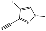 4-Iodo-1-methyl-1H-pyrazole-3-carbonitrile Struktur