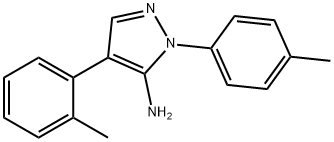 4-(O-TOLYL)-1-TOSYL-1H-PYRAZOL-5-AMINE Struktur