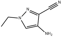 4-amino-1-ethylpyrazole-3-carbonitrile Struktur