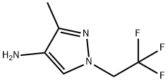 3-methyl-1-(2,2,2-trifluoroethyl)-1H-pyrazol-4-amine Struktur