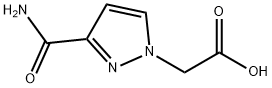 [3-(aminocarbonyl)-1H-pyrazol-1-yl]acetic acid Struktur