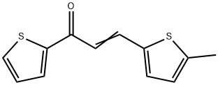 (2E)-3-(5-methylthiophen-2-yl)-1-(thiophen-2-yl)prop-2-en-1-one Struktur