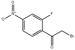 2-Bromo-1-(2-fluoro-4-nitrophenyl)ethanone Struktur