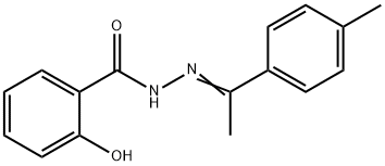 2-hydroxy-N'-[1-(4-methylphenyl)ethylidene]benzohydrazide Struktur