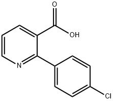 2-(4-chlorophenyl)nicotinic acid Struktur