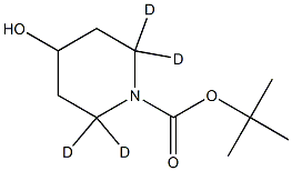 1-Boc-4-PIPERIDINOL-2,2,6,6-D4 Struktur