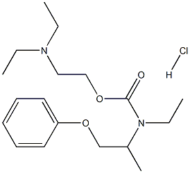 Carbamic acid,ethyl(1-methyl-2-phenoxyethyl)-, 2-(diethylamino)ethyl ester, monohydrochloride(9CI) Struktur