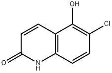 6-Chloro-5-hydroxy-2(1H)-quinolinone Struktur