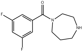 1-(3,5-difluorobenzoyl)-1,4-diazepane Struktur