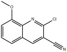 2-chloro-8-methoxyquinoline-3-carbonitrile Struktur