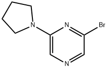 2-bromo-6-pyrrolidin-1-ylpyrazine Struktur