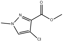 Methyl 4-chloro-1-methyl-1H-pyrazole-3-carboxylate Struktur