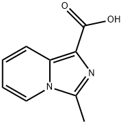 3-methylimidazo[1,5-a]pyridine-1-carboxylic acid Struktur