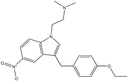 1H-Indole-1-ethanamine,3-[(4-ethoxyphenyl)methyl]-N,N-dimethyl-5-nitro- Struktur