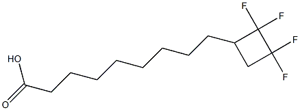 Cyclobutanenonanoicacid, 2,2,3,3-tetrafluoro- Struktur