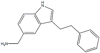 1H-Indole-5-methanamine,3-(2-phenylethyl)- Struktur