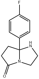 7a-(4-fluorophenyl)-hexahydro-1H-pyrrolo[1,2-a]imidazolidin-5-one Struktur