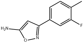 3-(3-fluoro-4-methylphenyl)isoxazol-5-amine Struktur