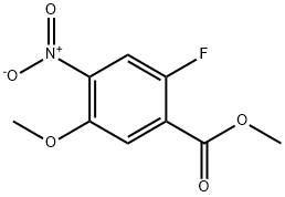 METHYL 2-FLUORO-5-METHOXY-4-NITROBENZOATE Struktur