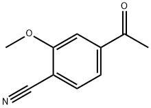 Benzonitrile, 4-acetyl-2-methoxy- Struktur