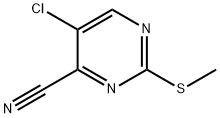 5-chloro-2-(methylthio)pyrimidine-4-carbonitrile Struktur