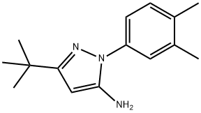 3-tert-butyl-1-(3,4-dimethylphenyl)-1H-pyrazol-5-amine Struktur