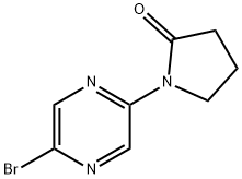 1-(5-bromopyrazin-2-yl)pyrrolidin-2-one Struktur