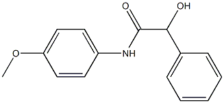 Benzeneacetamide, a-hydroxy-N-(4-methoxyphenyl)- Struktur