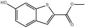 6-Hydroxy-benzo[b]thiophene-2-carboxylic acid methyl ester Struktur