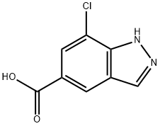 7-Chloro-1H-indazole-5-carboxylic acid Struktur