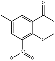 1-(2-Methoxy-5-methyl-3-nitro-phenyl)-ethanone Struktur