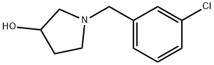 1-[(3-chlorophenyl)methyl]pyrrolidin-3-ol Struktur