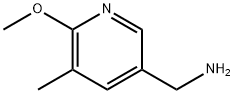 C-(6-Methoxy-5-methyl-pyridin-3-yl)-methylamine Struktur