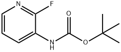 (2-Fluoro-pyridin-3-yl)-carbamic acid tert-butyl ester Struktur