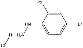 1-(4-Bromo-2-chlorophenyl)hydrazine, HCl Struktur