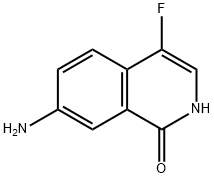 7-AMINO-4-FLUORO-1(2H)-ISOQUINOLINONE Struktur