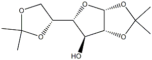 1,2:5,6-DI-O-ISOPROPYLIDENE-ALPHA-D-GALACTOFURANOSE Struktur