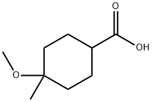 4-METHOXY-4-METHYLCYCLOHEXANECARBOXYLIC ACID Struktur