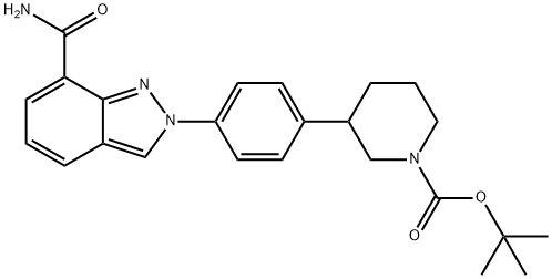 tert-butyl 3-(4-(7-carbamoyl-2H-indazol-2-yl)phenyl)piperidine-1-carboxylate