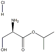 D-Serine, 1-methylethyl ester, hydrochloride Struktur