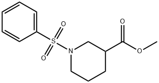 methyl 1-(phenylsulfonyl)-3-piperidinecarboxylate Struktur